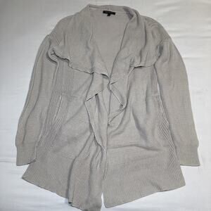 Banana Republic 100% Italian Linen Cardigan Sweater Womens M Pockets Beige